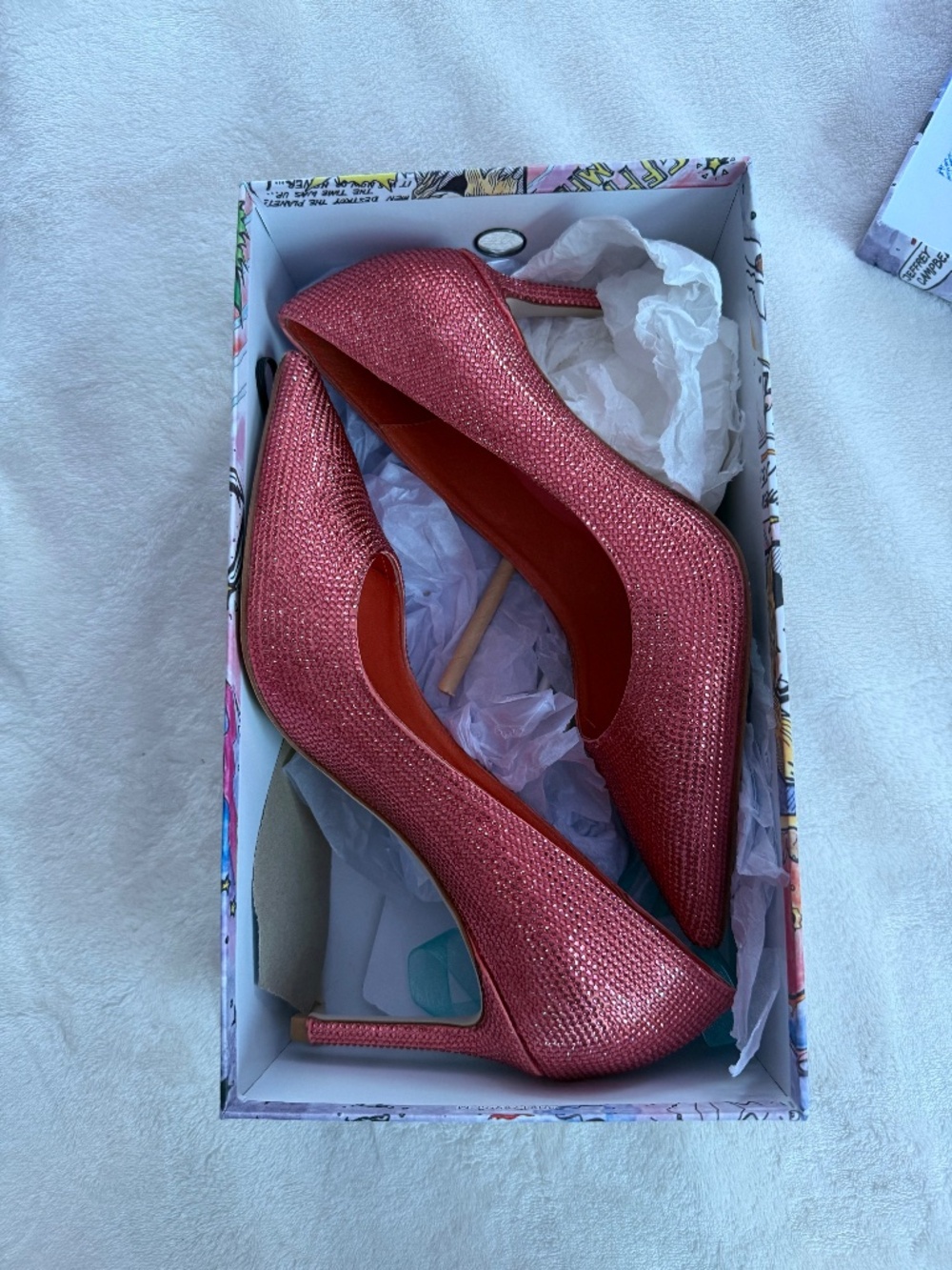 Jeffrey Campbell Nikia pumps pink rhinestone